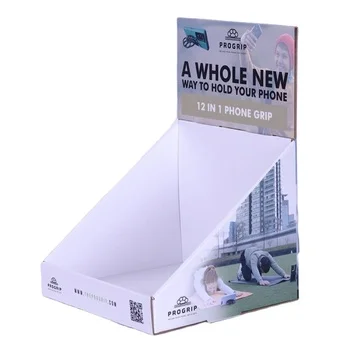 Retail PDQ Counter Show Stand Display Box Cardboard Paper Table Pop Counter Top Display Rack For Cosmetics Store