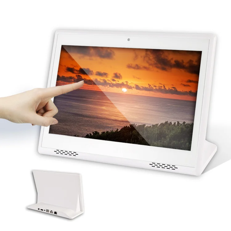 OEM L-образный сенсорный экран, отзывы покупателей, оценитель POE RJ45 NFC, рчид камера, настольный планшет android для банка, отеля, ресторана