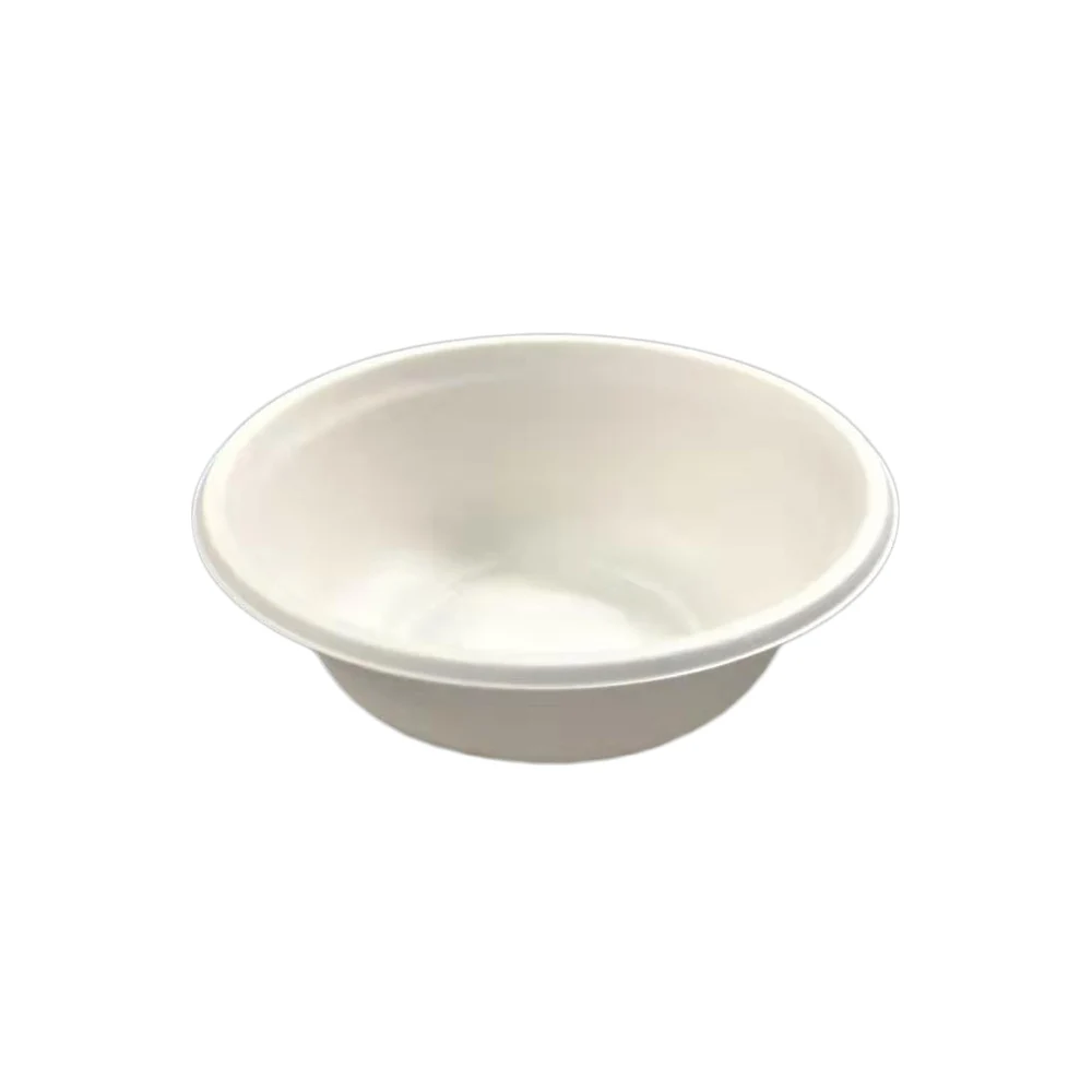 
Factory outlet Eco-friendly renewable 500 ML moulded pulp bagasse paper soup bowl 