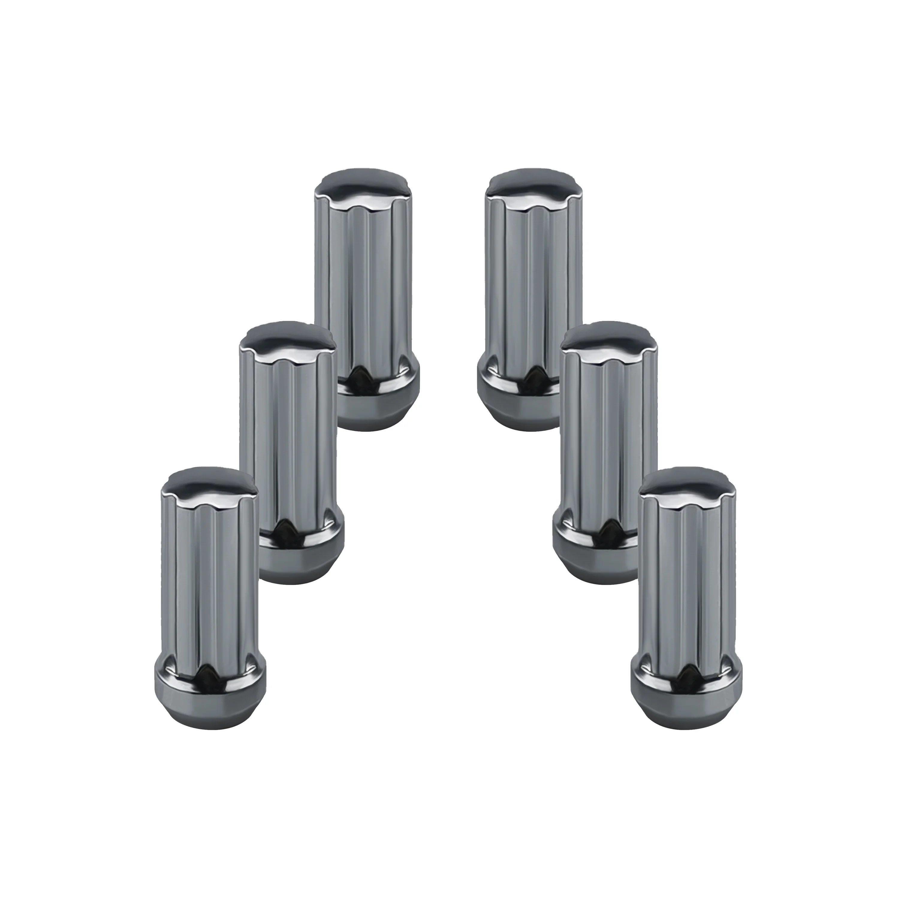 
 YJY PTH7D1 CHROME 50.7MM Closed pattern wheel nut Passenger Car Tires  closed bore hub nut spline wheel lock nuts set for pickup  
