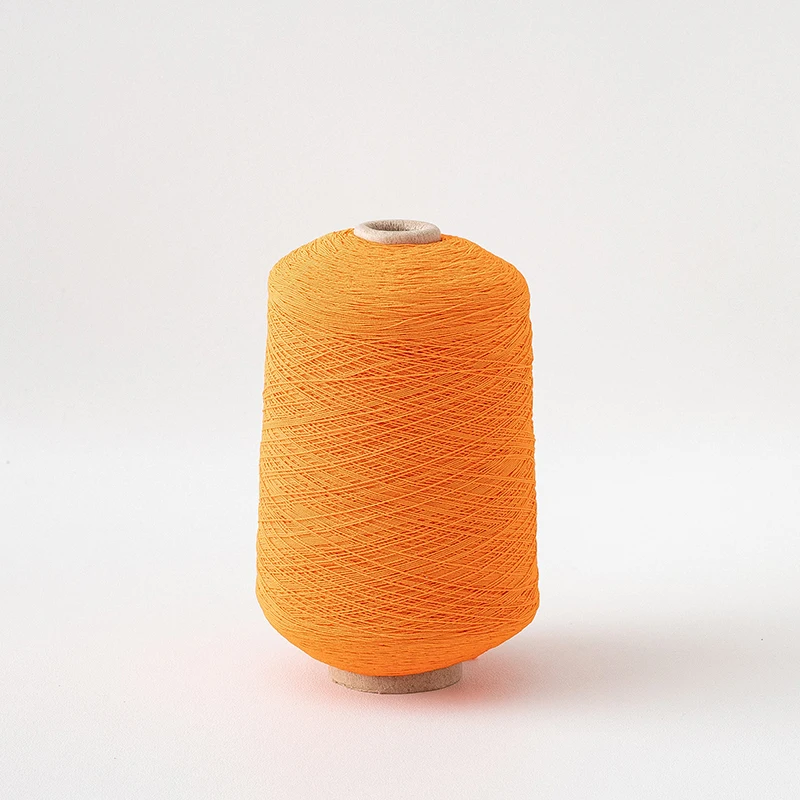 High Stretch Rubber Covering Yarn For Knitted Uniformity Factory Polyester
