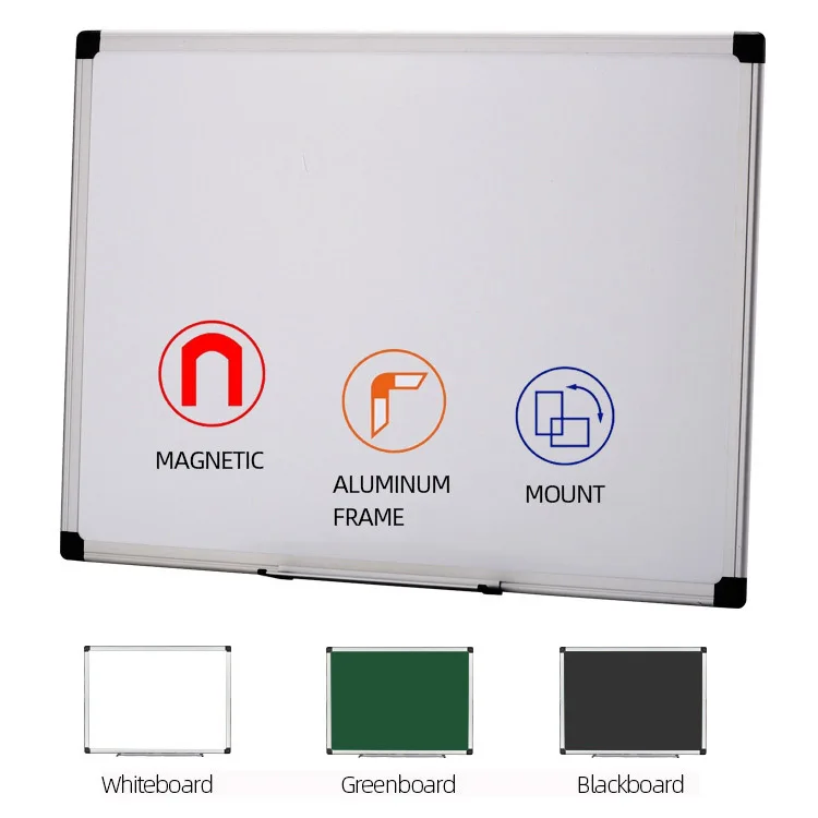 Invisible Magnetic Dry Erase Memo Writing Black Green White Board For School Office