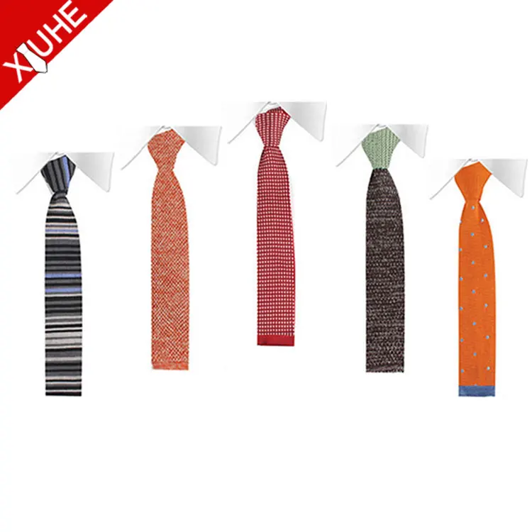 Custom Design Crazy Selling Knitted Neck Ties Quality 100% Silk Kinds Neck Tie Knitted Necktie For Men