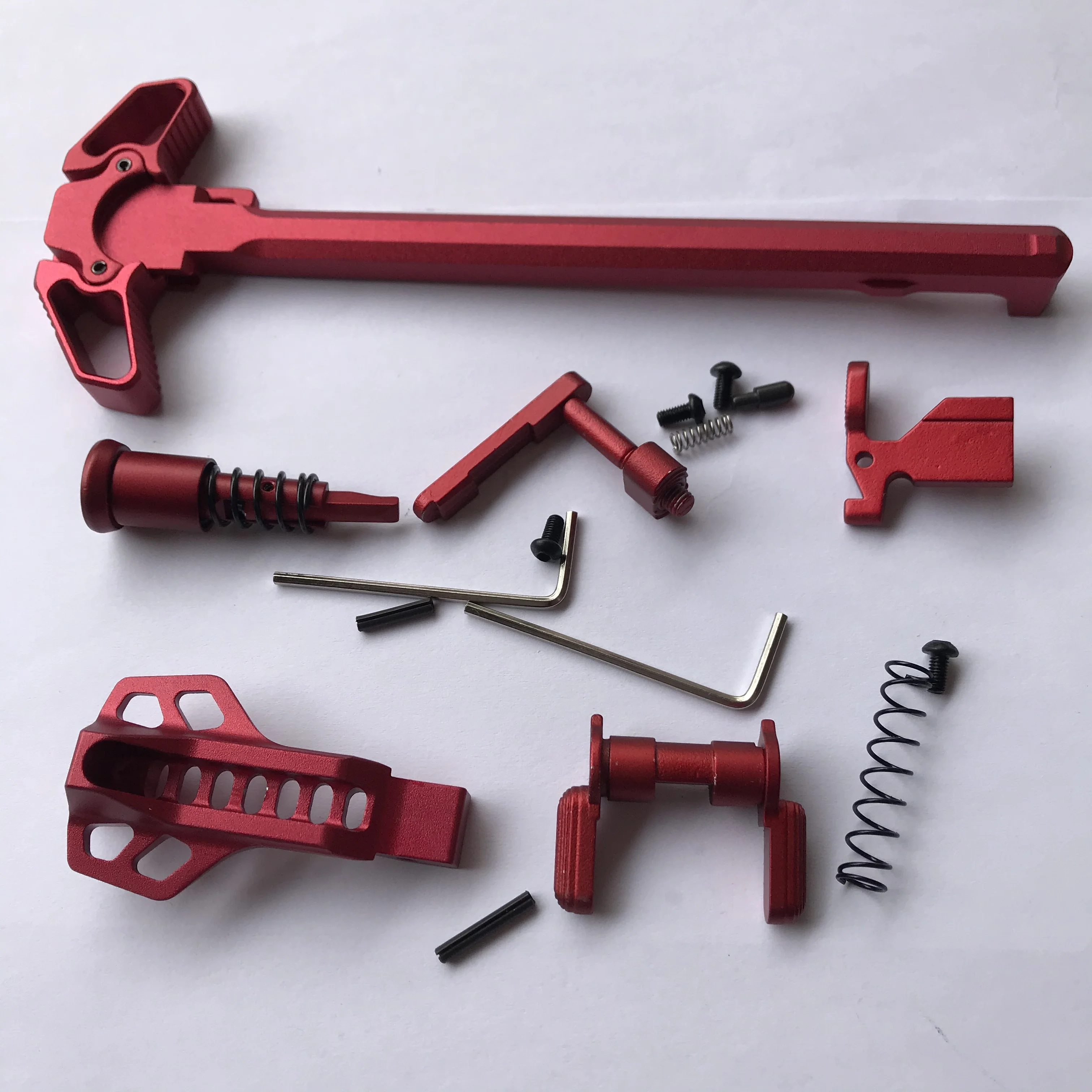 
Six item combo RC0001-R AR-15 Mil-Spec Red Standard AR15 upper parts kits for .223 lower standard 