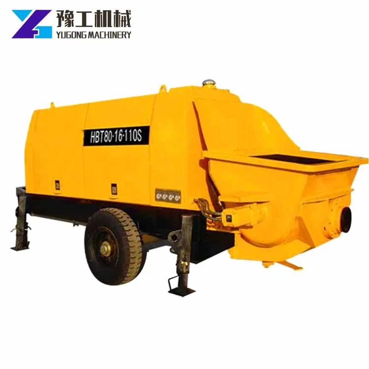 Diesel 20m3 Concrete Pump Machine 250m Horizontal 120m Vertical Conveying Distance Mini Concrete Conveying Pumps