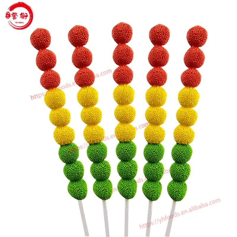 Fruits Jelly Balls traffic light soft jelly pop sweets candy