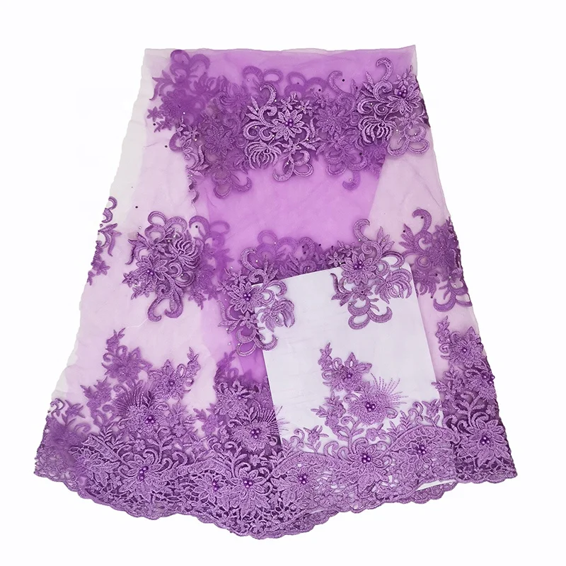 factory cheap price high quality guangzhou simple red embroidered lace fabric