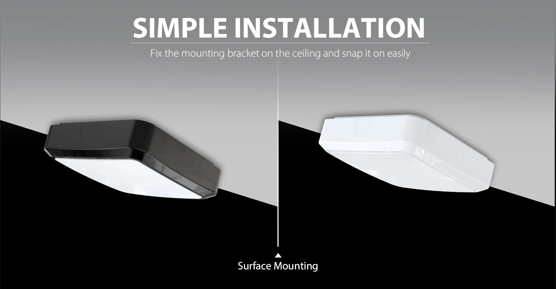 Toppo CRI>80 4 knock-out clips led waterproof outdoor ceiling surface mounted led wall light ip65 outdoor led ceiling light