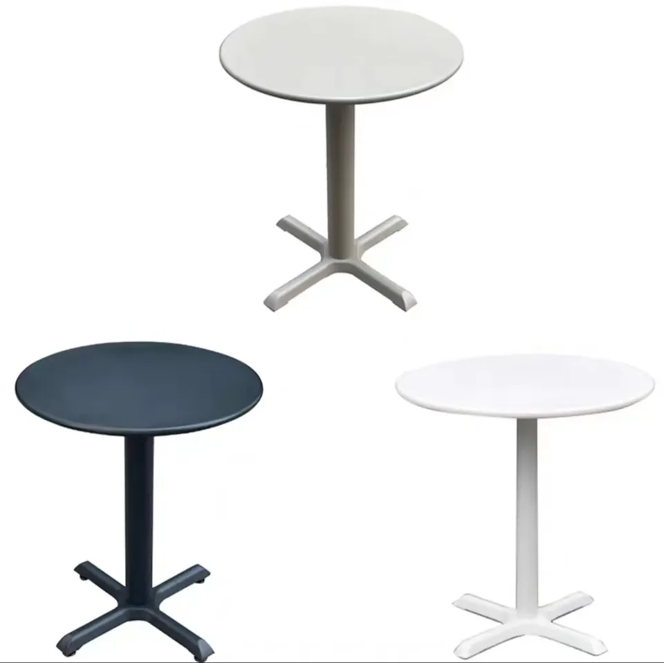 Hot selling Outdoor Carbon steel latte tables garden leisure simple milk tea coffee shop outdoor balcony small round table