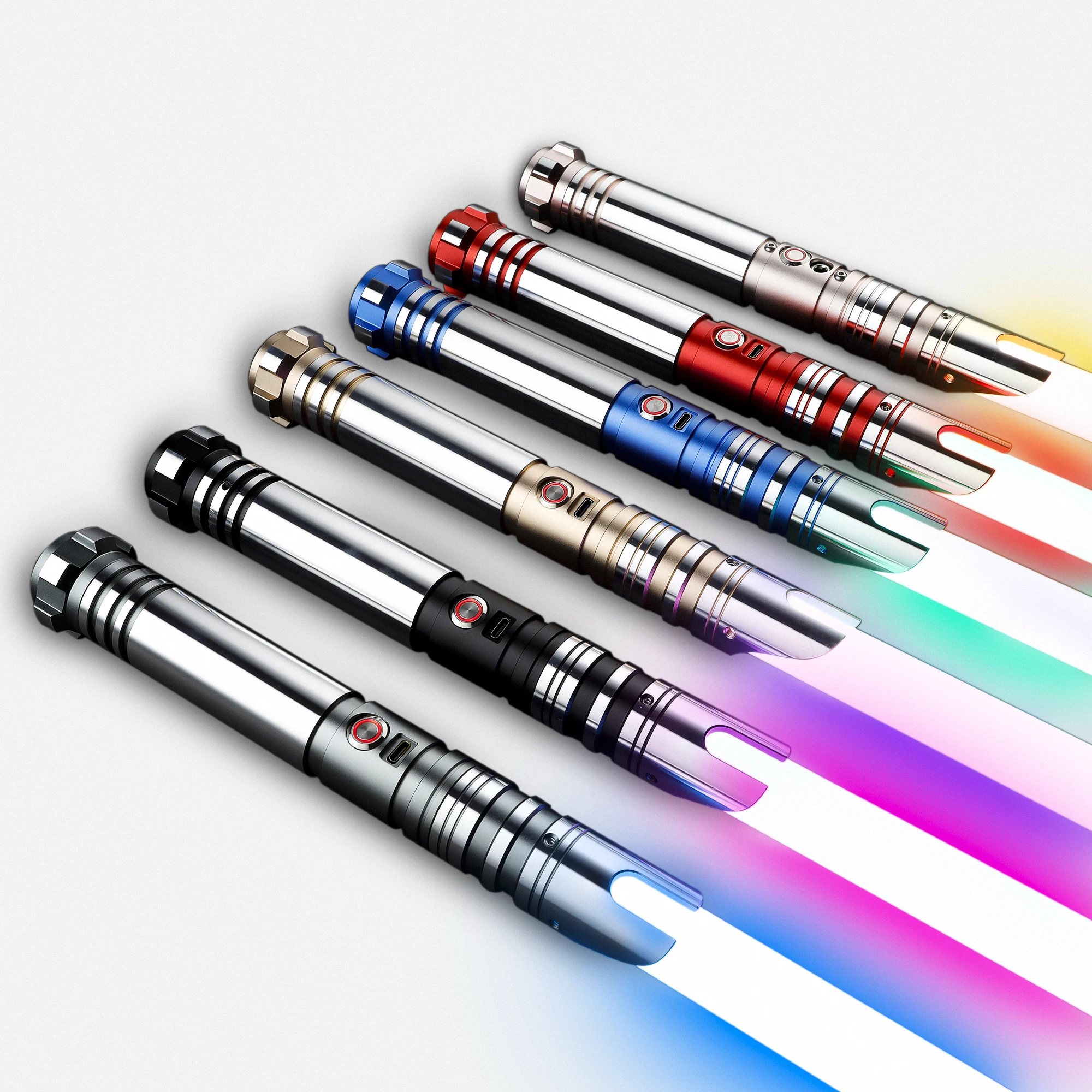 SW SABER  Lightsaber Metal Hilt With RGB Changing Colors Sound Effects Proffie Neopixel Saber Light-Up Light Saber Toys