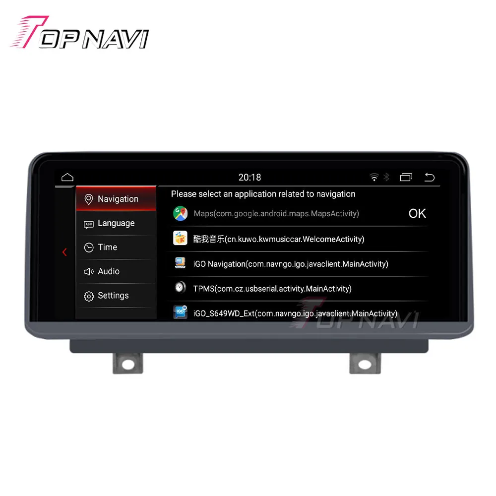Topnavi Система Android автомобильное радио стерео с автомобильным GPS медиаплеером для BMW F10 F11 (2010 2011 2012) навигация