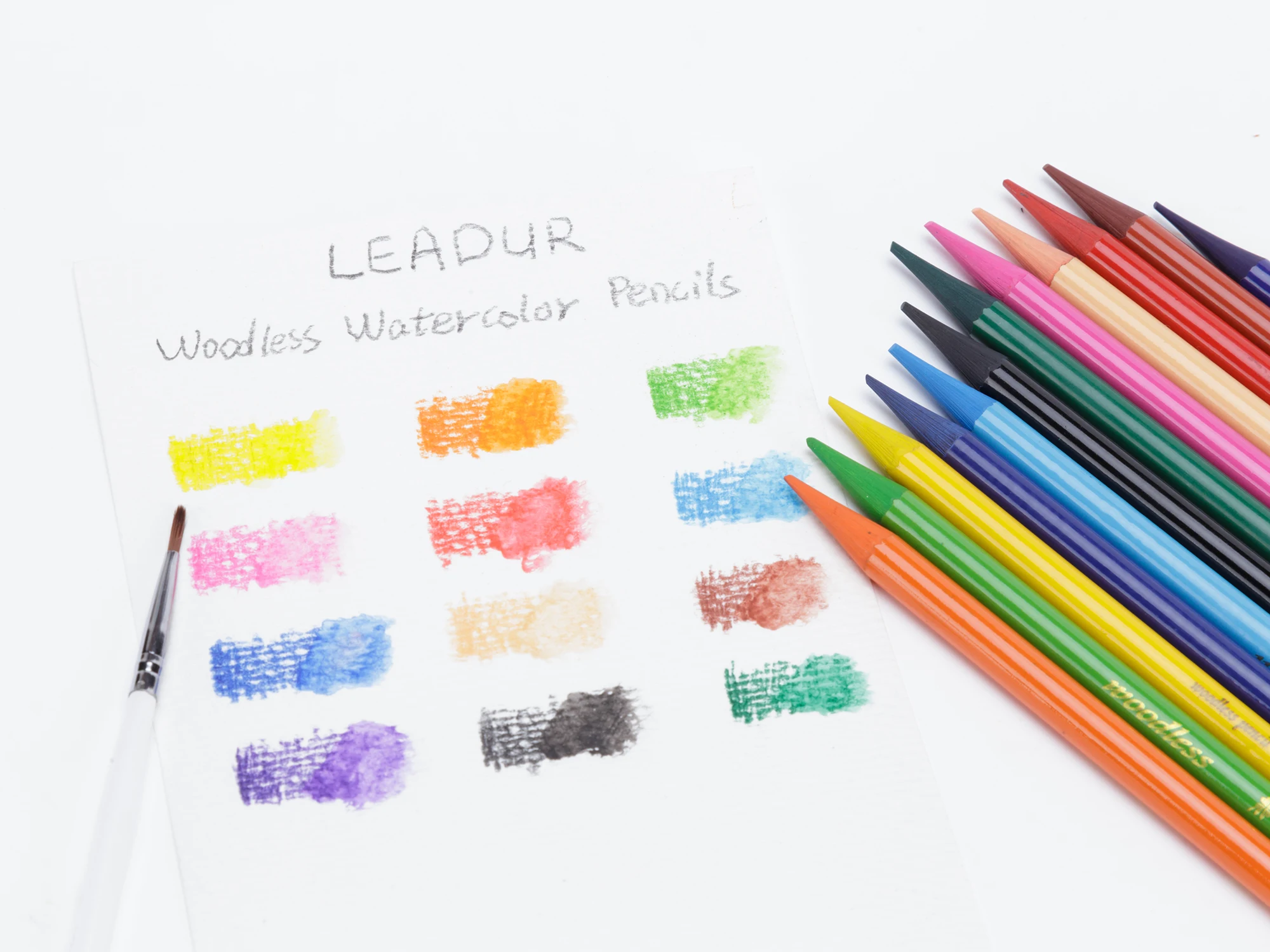 Magical drawing blending 12/24/36colors Watercolor Pencils Set water soluble color pencil woodless colored pencil