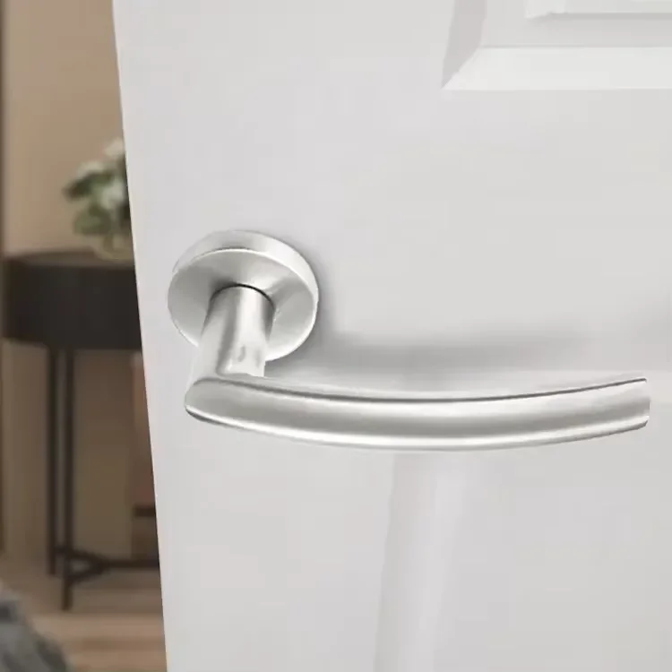 European Style Main Stainless Round Door Lock Handle External Door Handles With Lever Lock