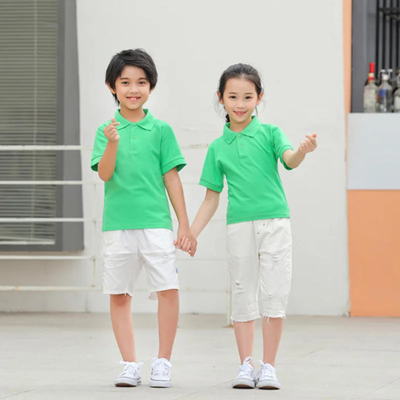 School Badge Custom School Boys and Girls Summer Shirts School Uniforms
