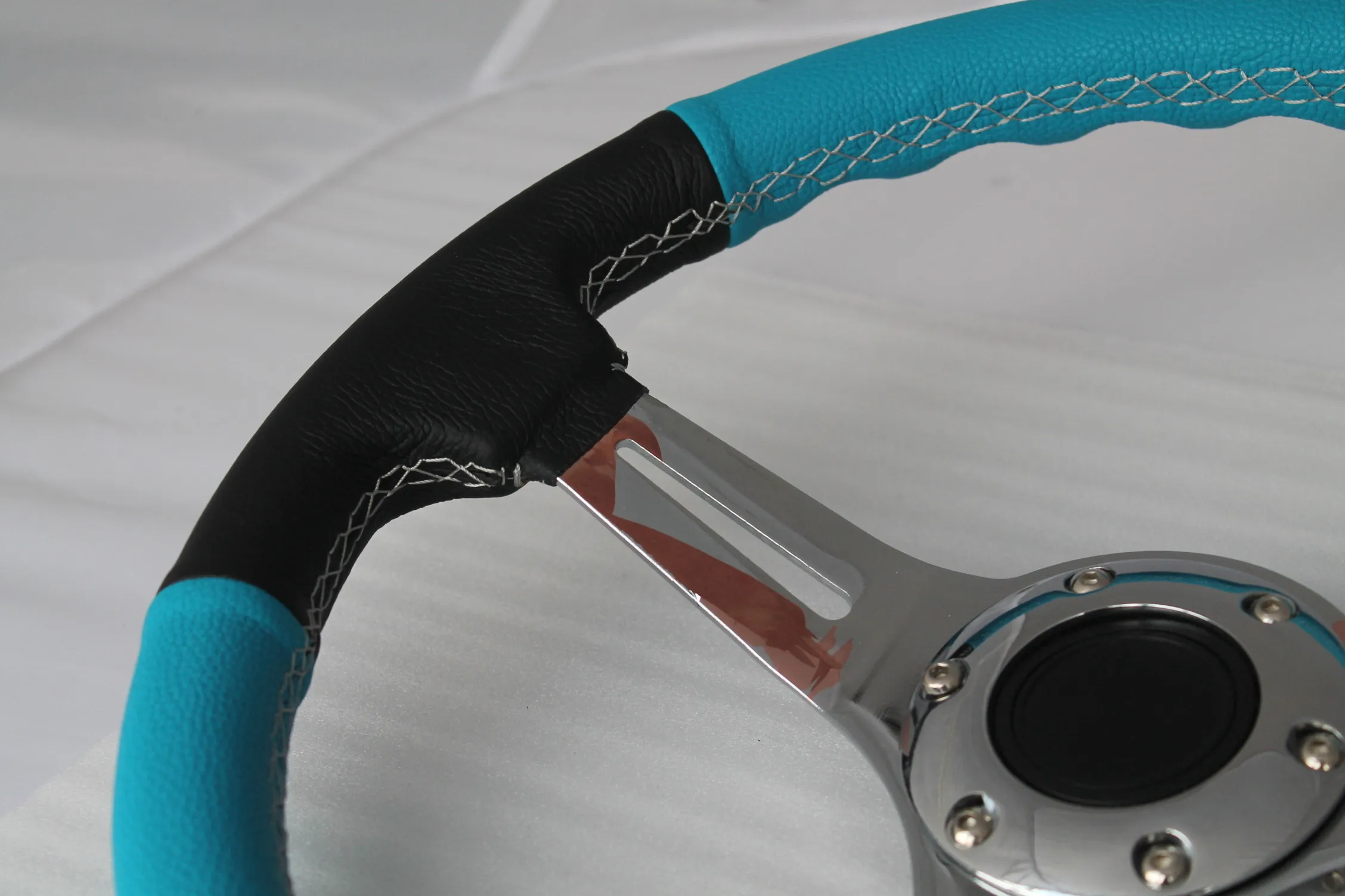 Blue Universal Customized Racing Car Steering Wheel