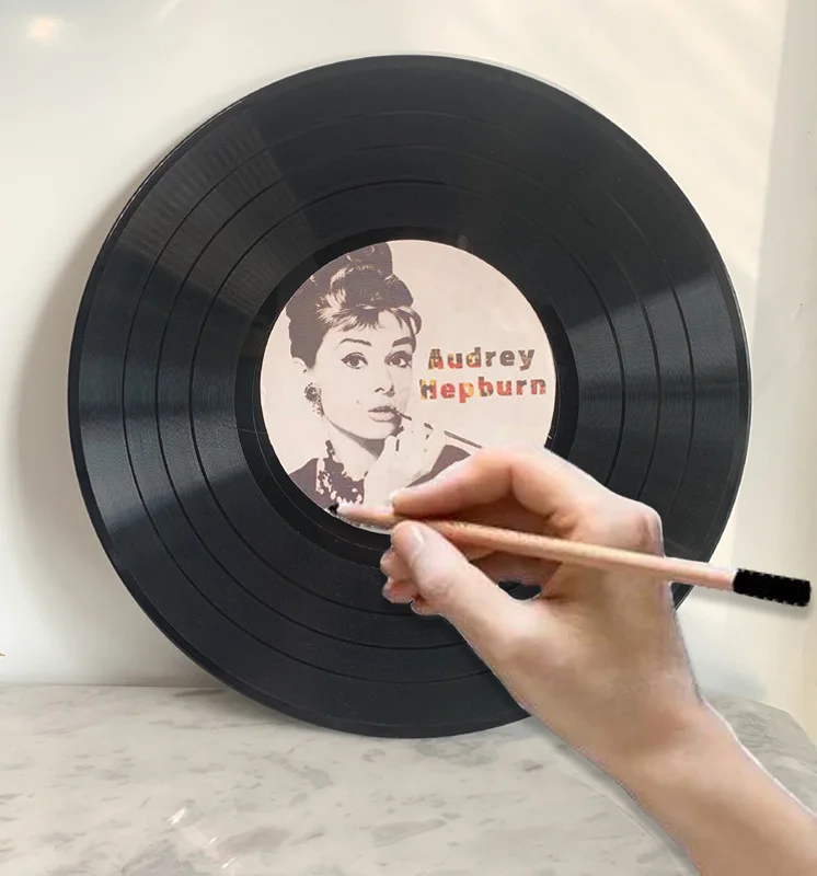 fancy home decorative DIY ABS love message vinyl record wall decoration