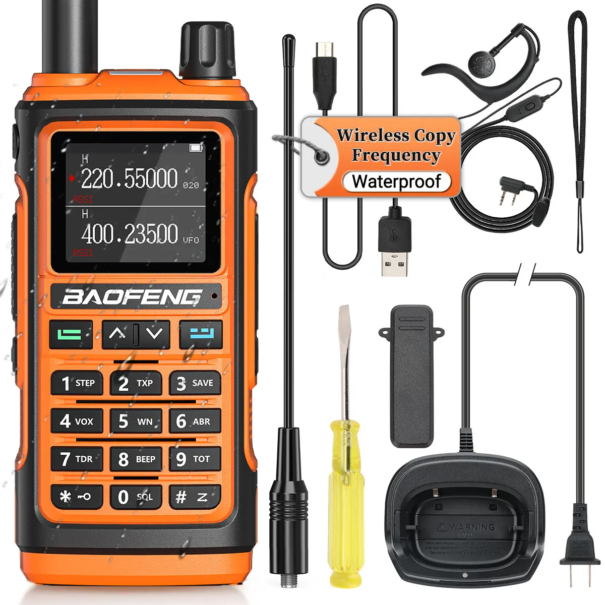 Baofeng UV-17L Pro Высокая мощность Водонепроницаемая Рация Беспроводная копия частоты дальнего действия 16 км радиолюбитель для охоты