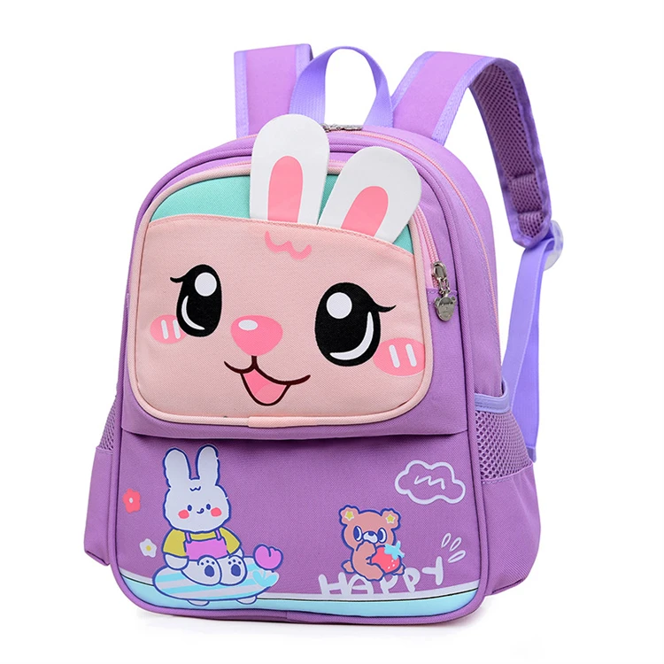 Cartoon pattern type oxford fabric animal prints nursery girls school bag with price