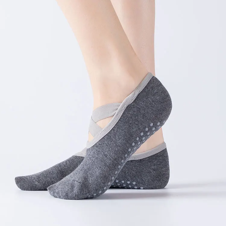 Wholesales Pilates Dance Socks Sport Exercise Low Cut Women Non-slip Yoga Socks