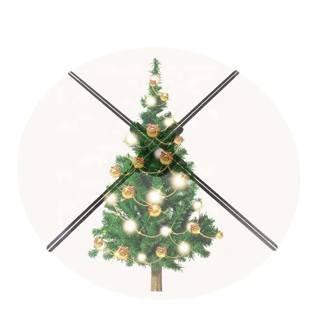 3d 4 Blades 65cm 4k Creality Olograma 3d Shining 3d Fan Hologram Screen Logo 3d Hologram Fan For Christmas