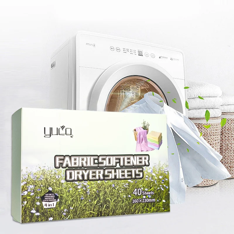 Factory Price Harmless Fabric Softener Dryer Sheets Non Toxic Fresh Linen Lavender Scent Fabric Softener Dryer Sheets