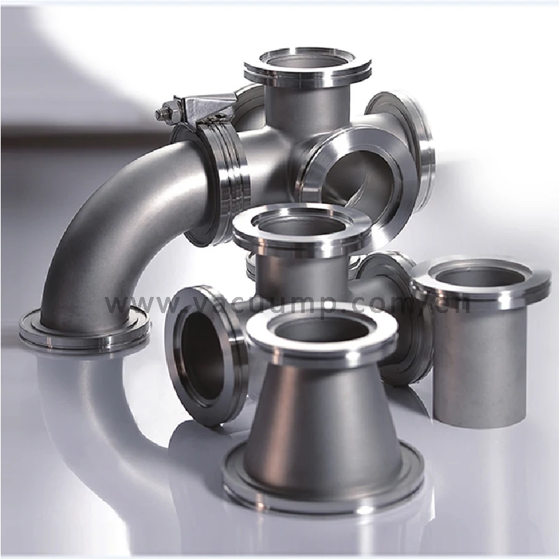 
ISO KF25 Stainless Steel Metal Thin Wall Flexible Expansion Compressible Vacuum flange pipe Bellows 