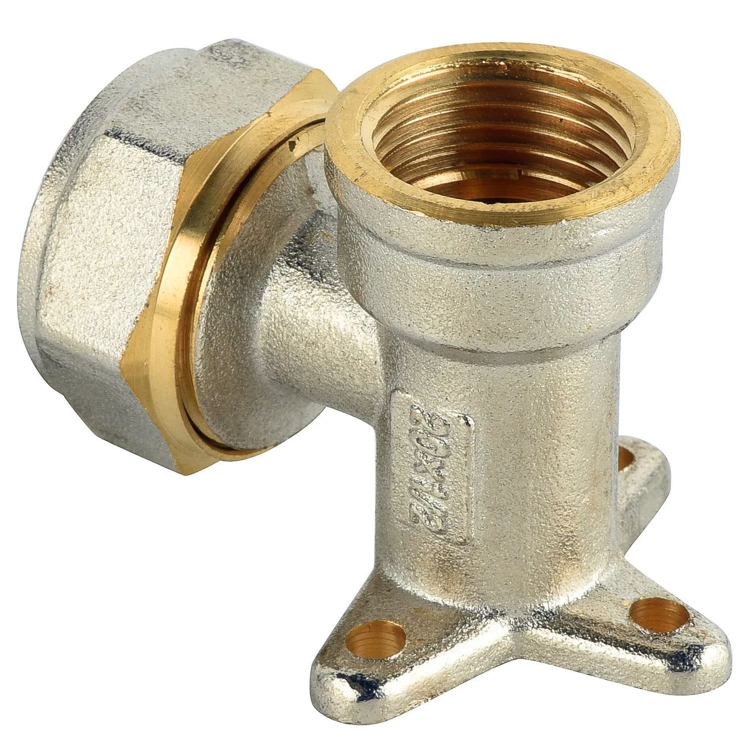 Brass Pex Female Wallplate  Elbow Size Pex al  Pex Pipes And Brass Fittings For Floor Heating