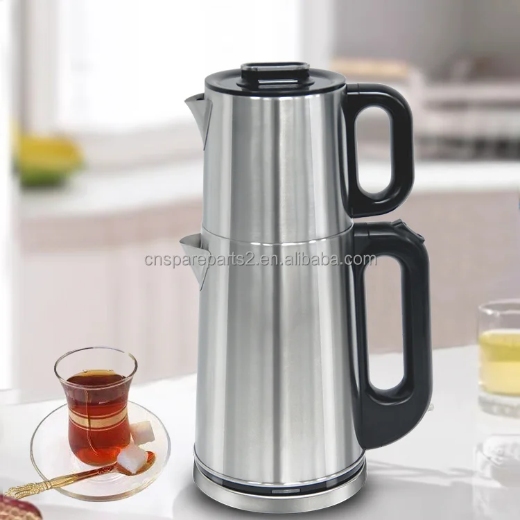 Top Selling 2.0l+1.0l Stainless Steel Teapot With Filter Electric Samovar Teapot  Hot Water Urn Double Tea Kettle