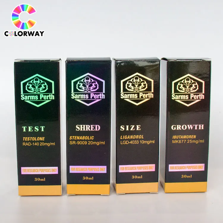 Custom CBD essential oil packaging box cosmetic paper box glass dropper bottle package with private labels
