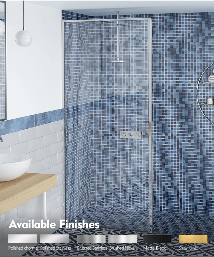 Seawin  Hotel Sliding Bypass Frameless Glass Shower Door