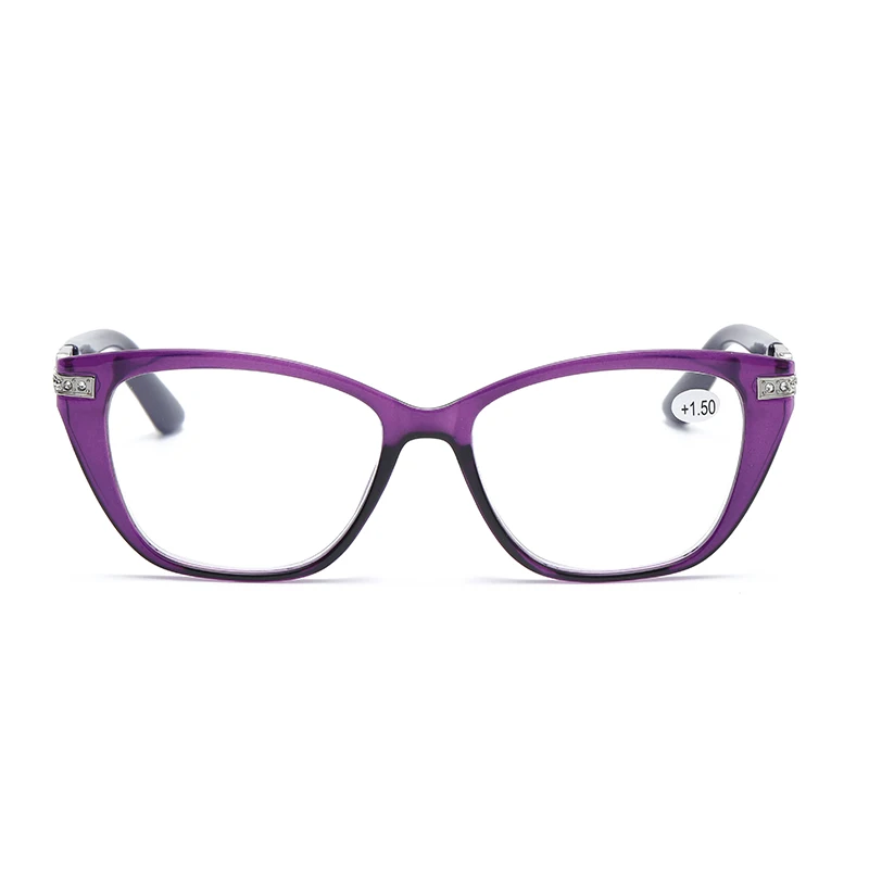 JM0001 full rim TR frame presbyopia minus cat eye supplier wholesale women corrective eyeglasses flexible Reading Glasses