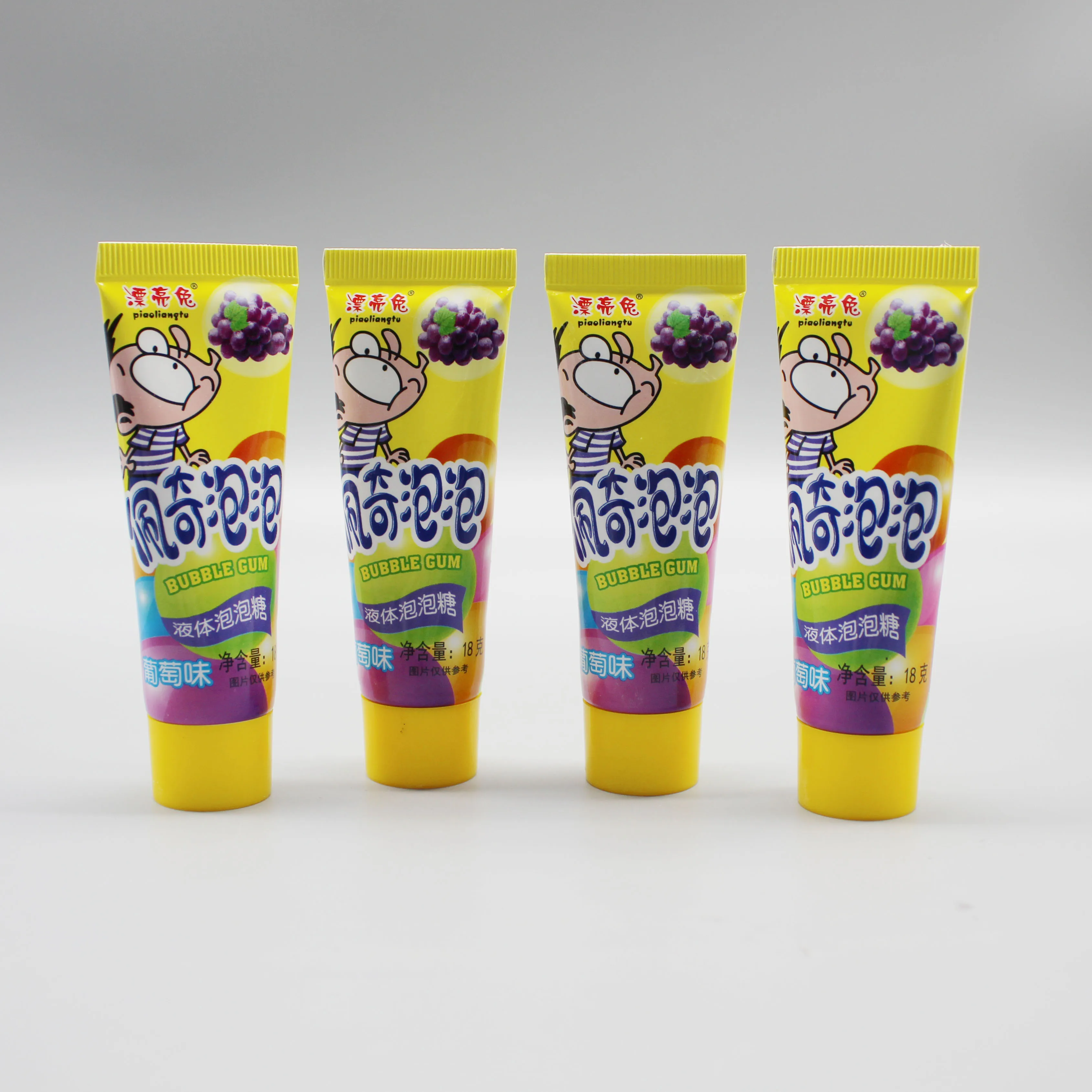 Liquid bubble gum supplier wholesale custom private label tube toothpaste bubble gum