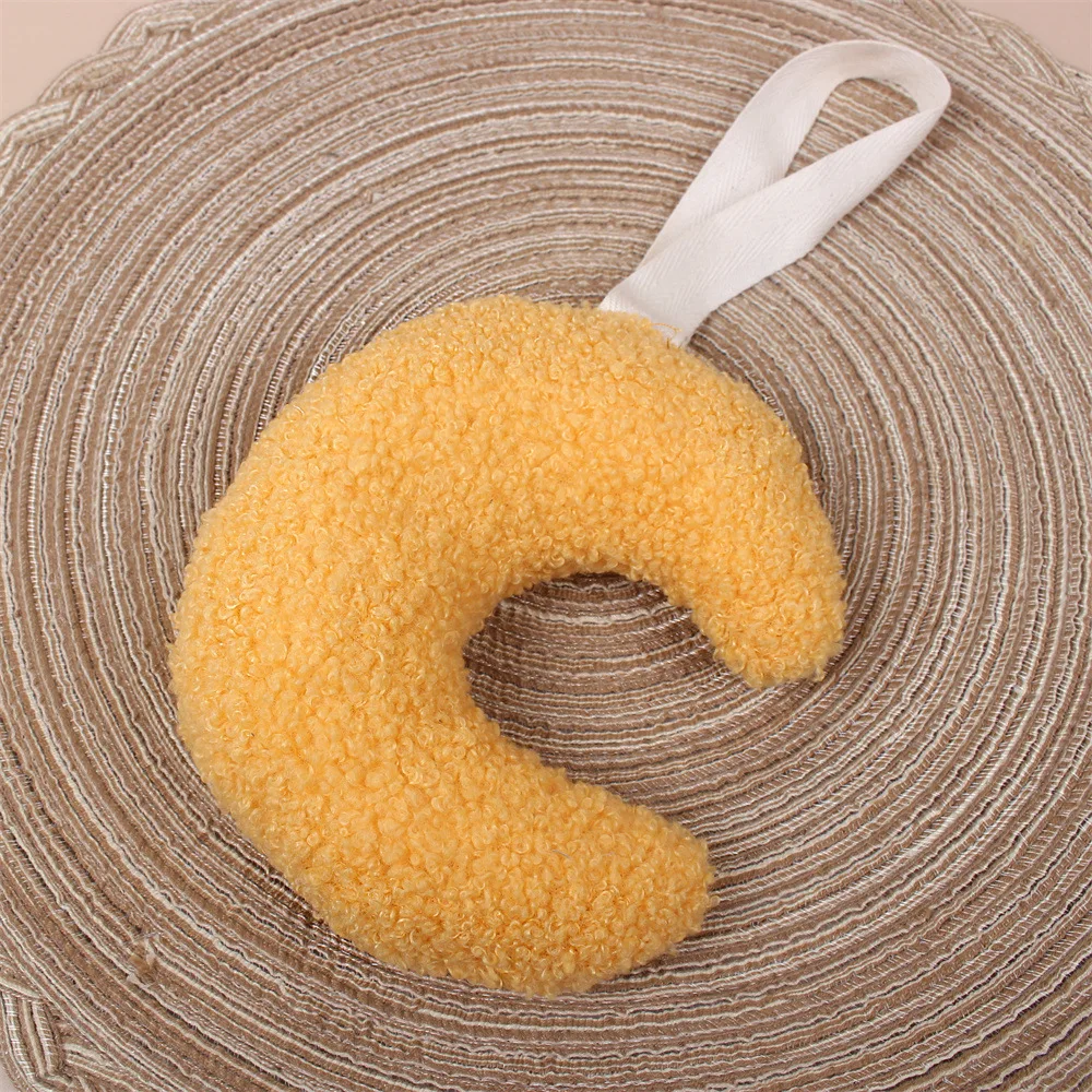 Ins Style New Design Plush Teddy Moon Pacifier Holder Cute Soothing Nursery Toy Pacifier Clip Teething Toy Anti-drop Chain