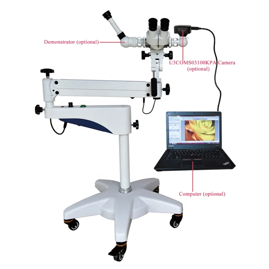  2.7X 4.4X 6.6X 10X 16.6X Vagina optical Video colposcope for