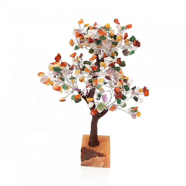 Life Tree Natural seven chakra Feng Shui Sculpture Chakra Tree Of Life Lucky Tree Feng Shui Decor For Decoration Gifts