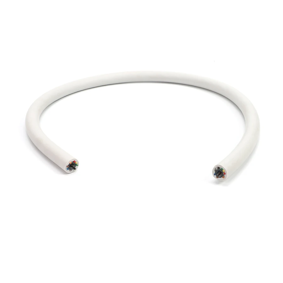 Hybrid Cable 8 core + 1 fluidic tube mixed cable for 3B push pull connectors 8 low voltage contacts & 1 fluid contacts