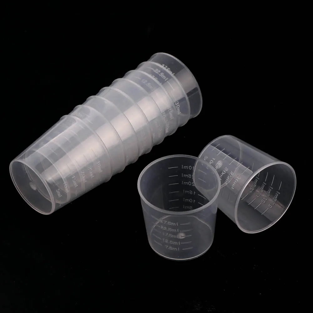 15ml 20ml 30ml measuring cup transparent plastic measuring cup
