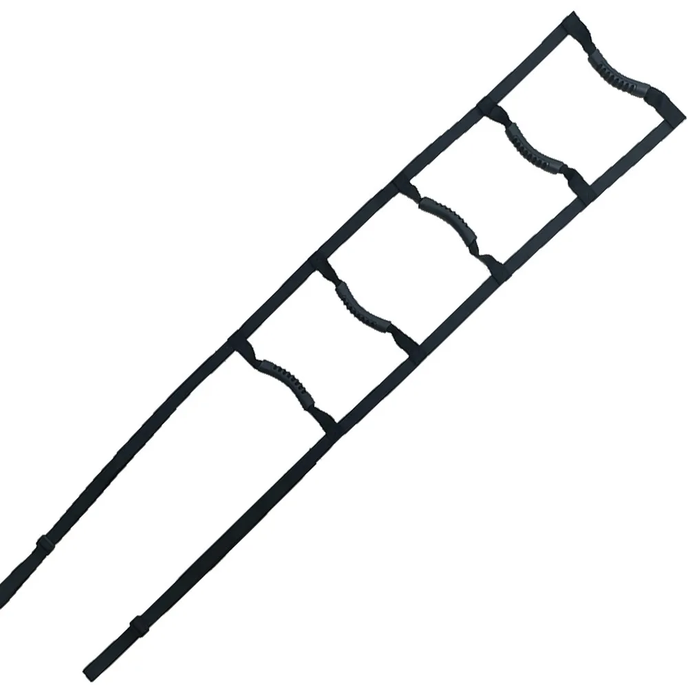 Bed Ladder Assist Strap with 5 Hand Grips, Pull Up&Sit Up Handle Rope Ladder get up aid belt