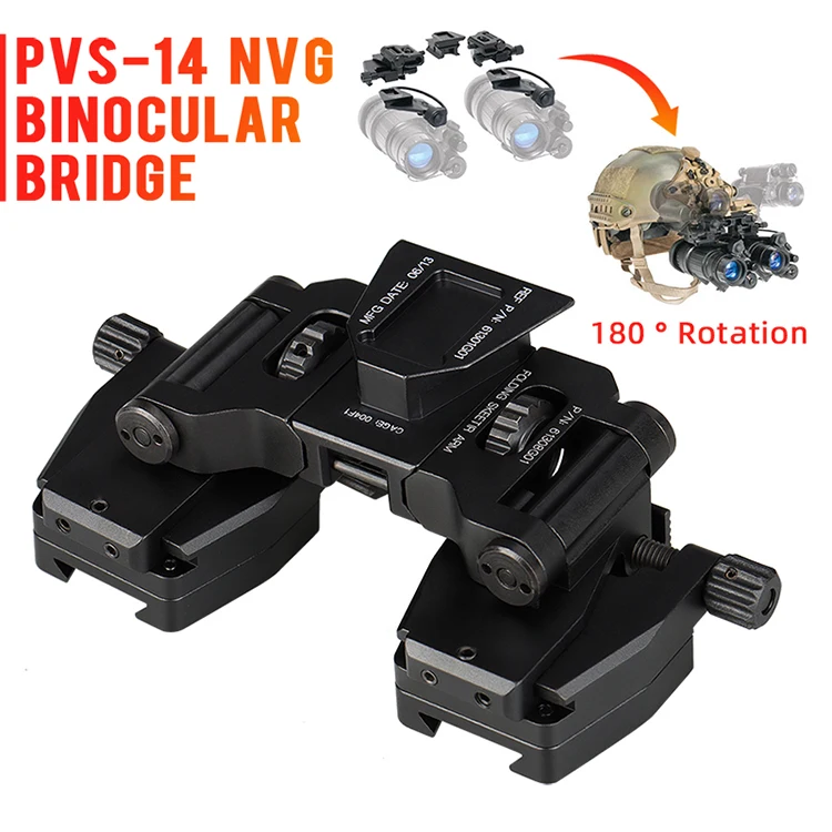 Most Popular Night Vision Mount System To Mount 2 NV 24-0231 Tactical PVS-14 Binocular Bridge
