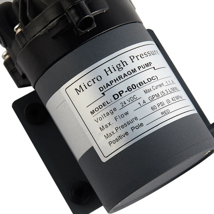 New Arrive 12V 24V DC brushless silent micro high pressure diaphragm pump booster pump (variable speed control optional)