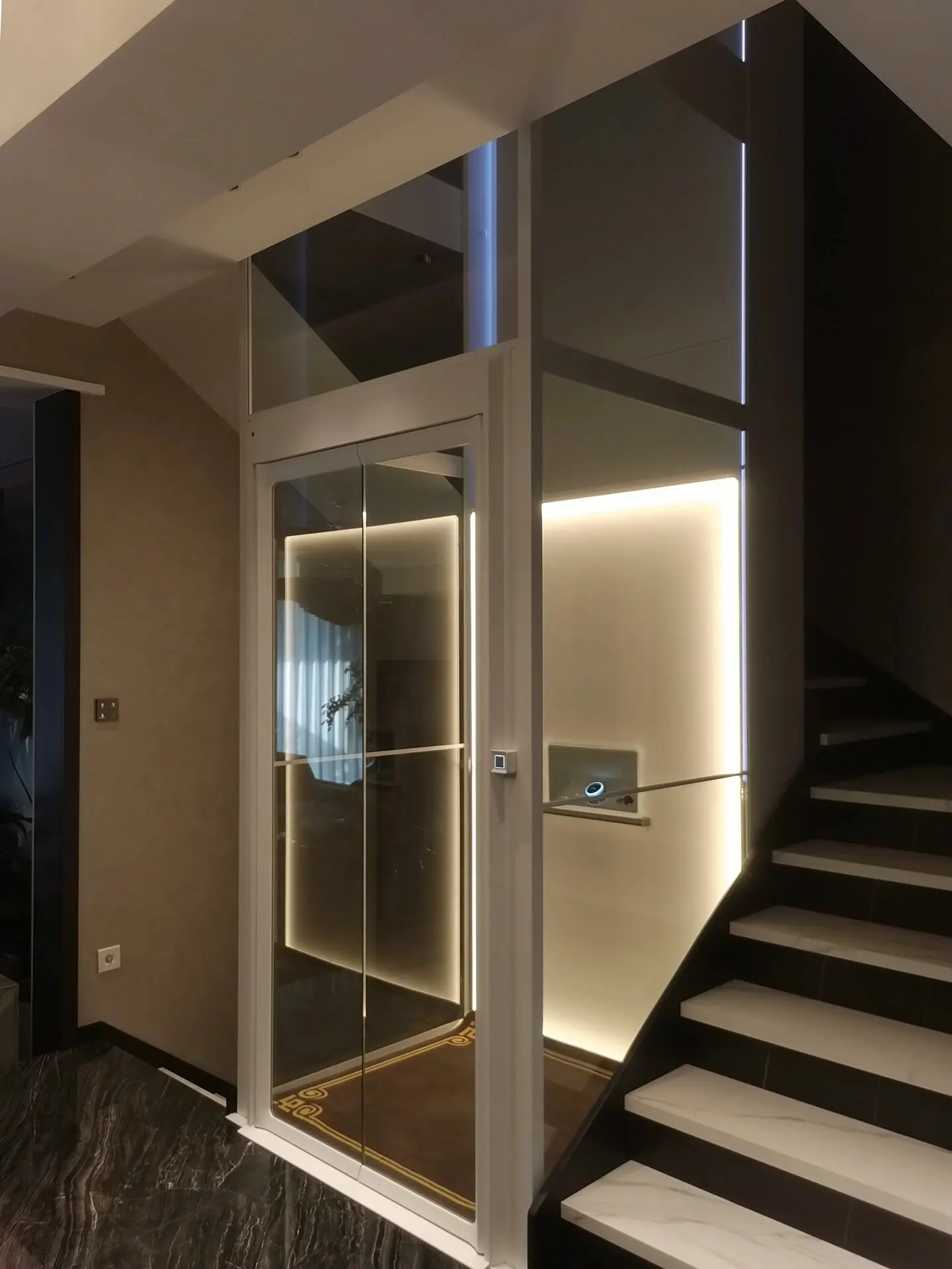 Ce Certified 9m Three-Floor Residential House Electric Small Home Elevator Lifts for Villa and Warehouse Price