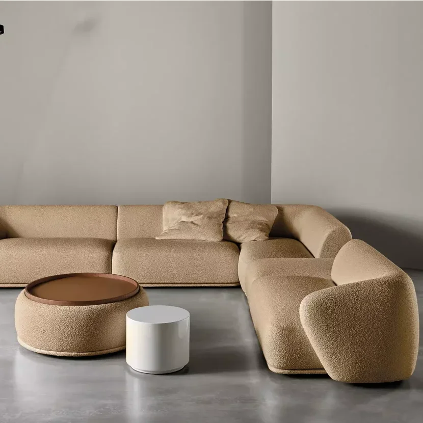 luxury sofa reclining fabric modern bedroom furniture home living room furniture U shaped corner loveseat couch sofa bed Italia