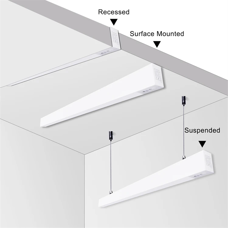 Guangdong High Lumen Led Flat Tube 2ft 4ft 5ft Linear Light System Lighting 20W/36W/40W Tubelight Led Batten Light For Indoor