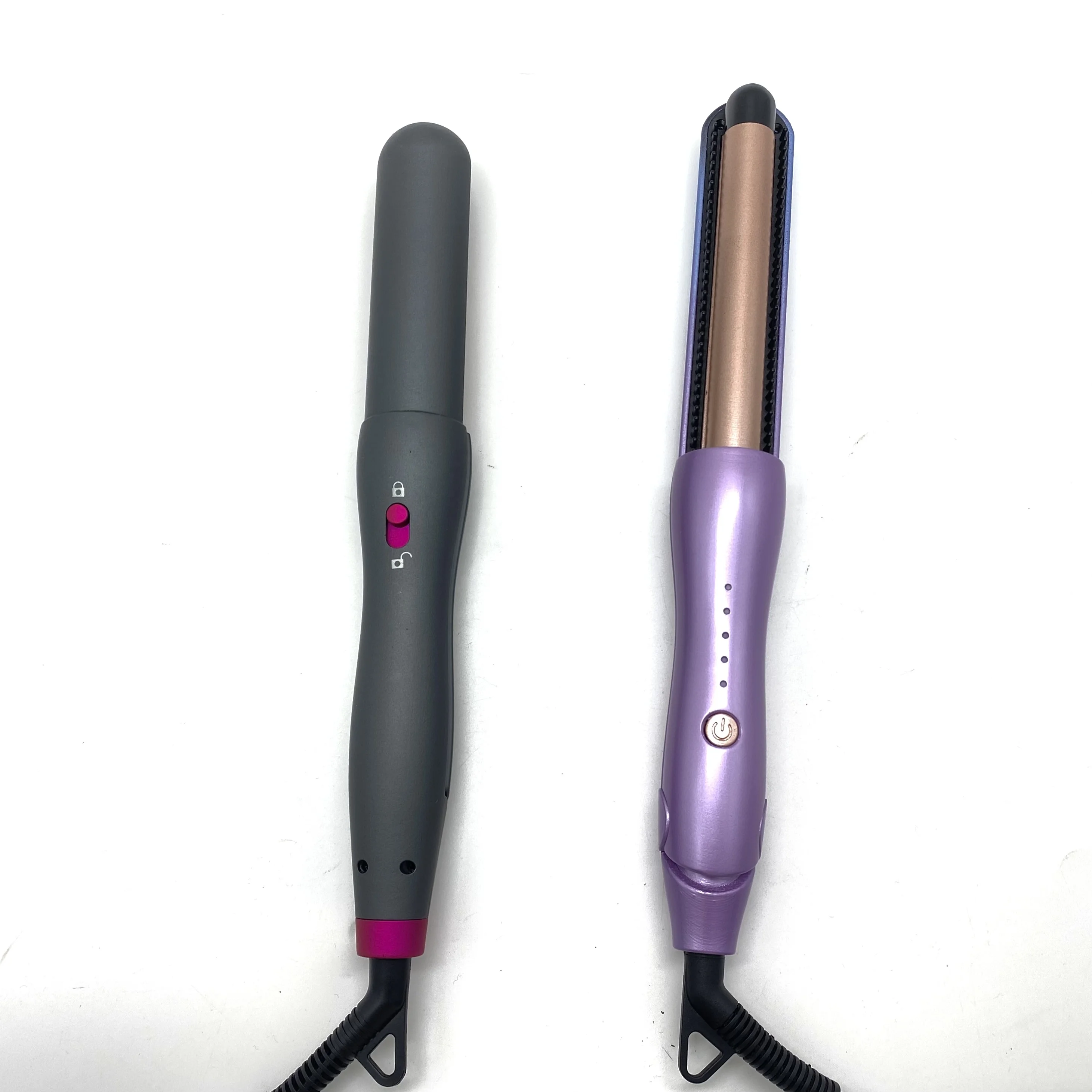 New design  3 inch quick preheating rubber feel hair iron curlers wands hair curler set hair curler