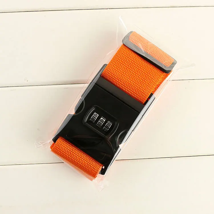 Luggage Strap Cross Belt Packing Adjustable Travel Suitcase Nylon 3 Digits Password Lock Buckle Strap Baggage Belt