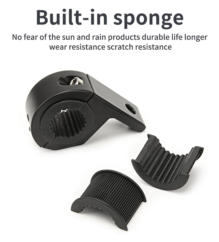 1 Piece Universal ATV UTV TRUCK AU Motorcycle Bar Pipe Tube Holder LED spotlight Mount Clamps