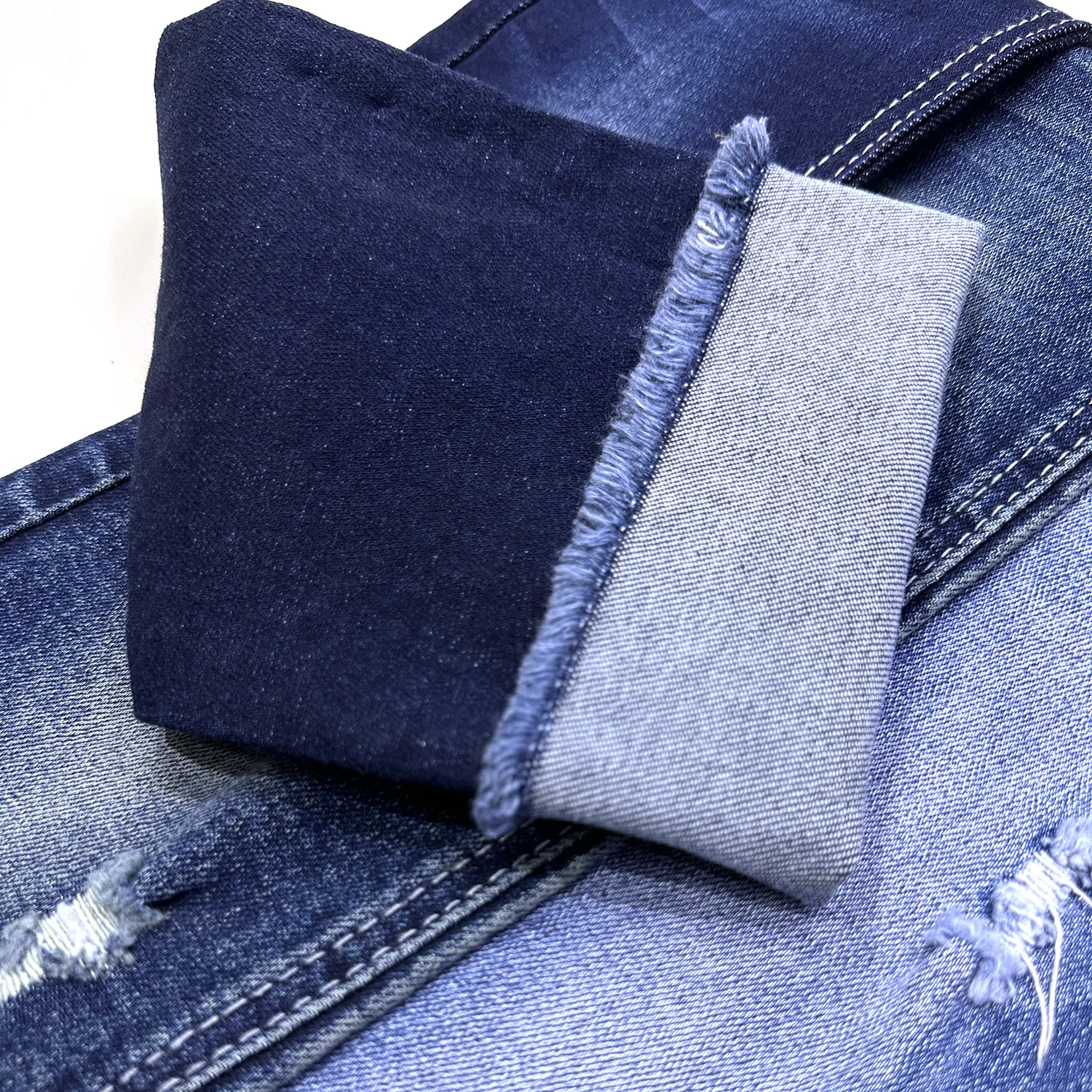 wholesale 10.6 oz 80% cotton spandex high stretch denim material fabric