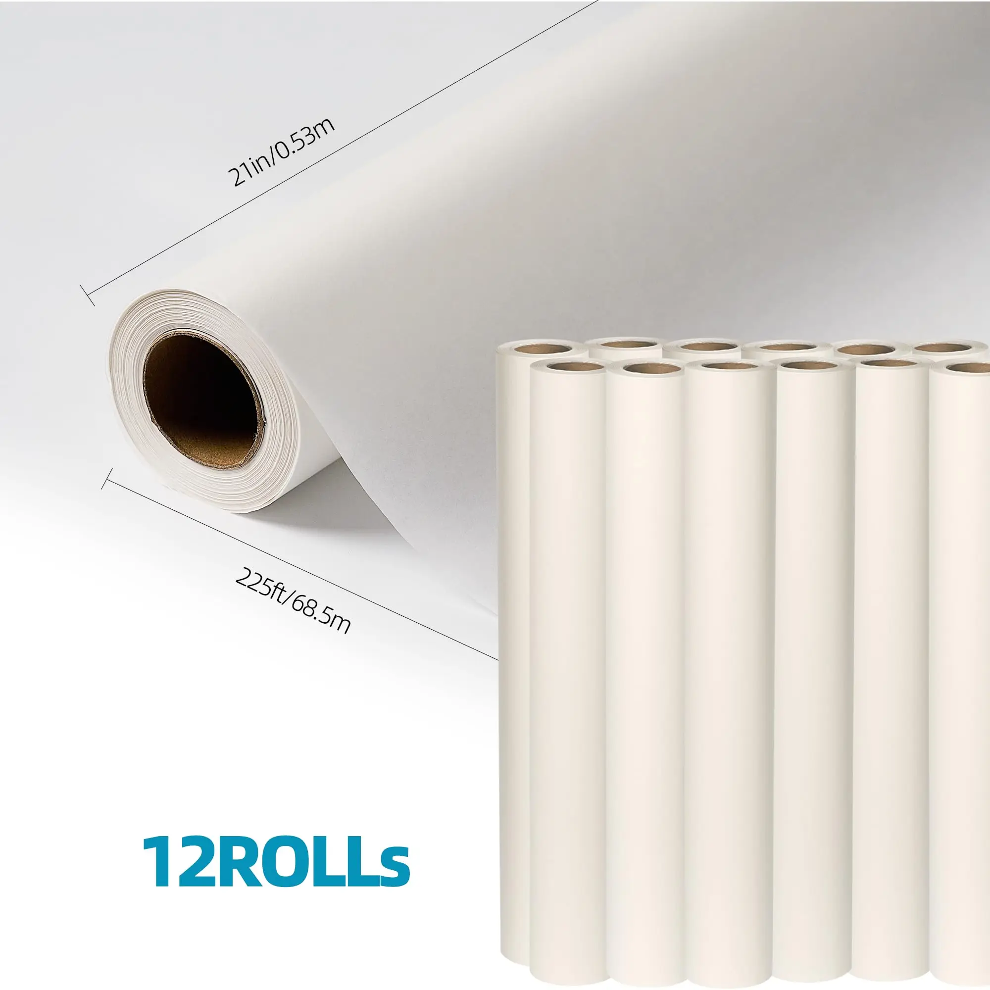 Order Premium Exam Table Paper Roll 100m 27x225 Glazed Smooth Crepe White 18in X 125 Bed Sheet for Medical Facilities