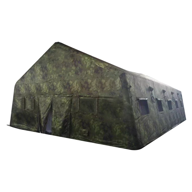 Customized Air sealed camouflage  large used inflatable tent for relief