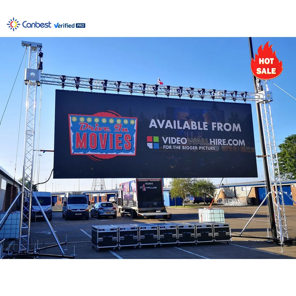 500X500 P2 P3 P3.91 Outdoor Rental Curve Led Advertising Display Screen Panels 2.6Mm Events External Led Video Wall Panel